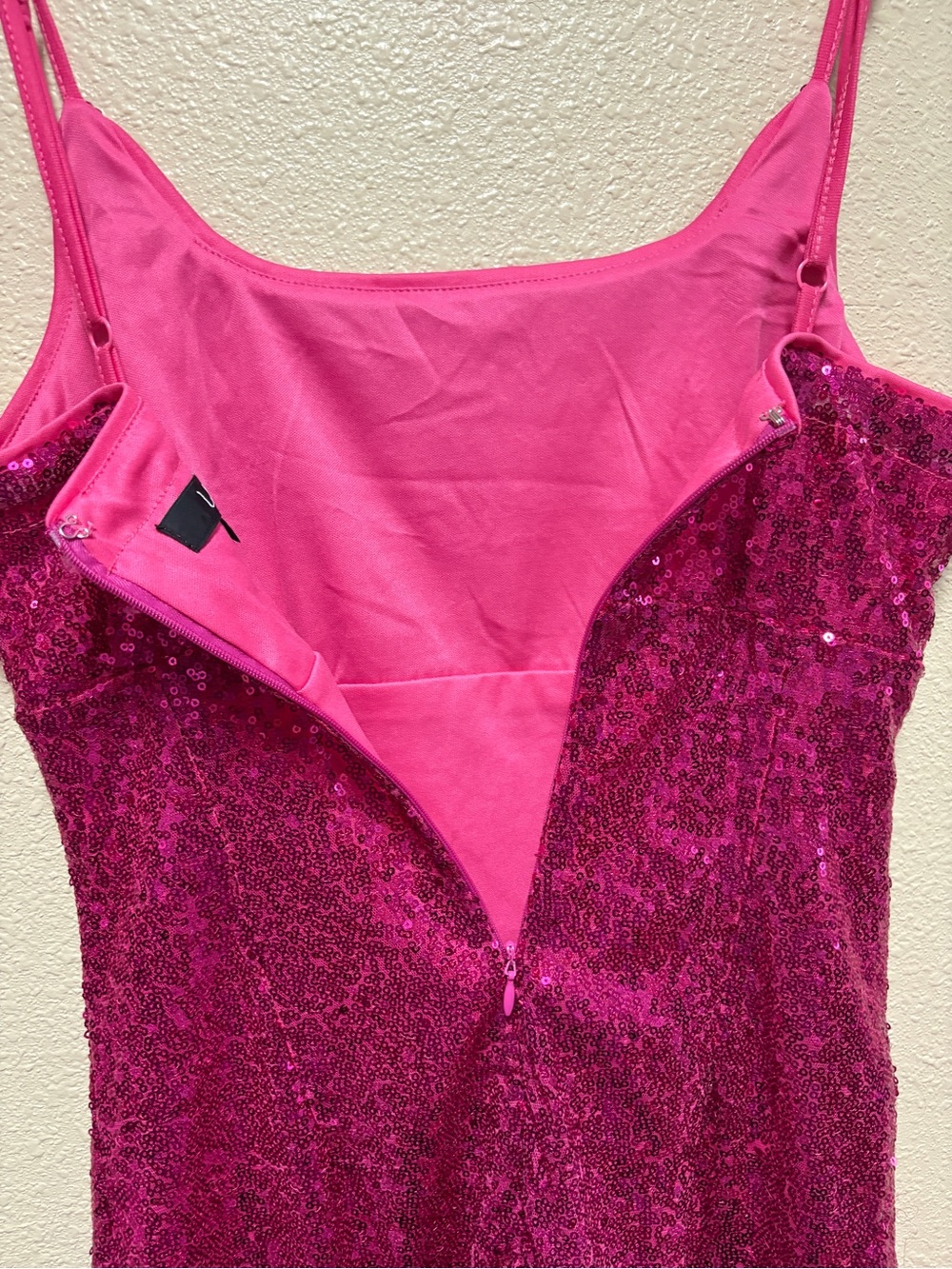 Lulu's Hot Pink Sequin Party Dress - Picture 7 of 8